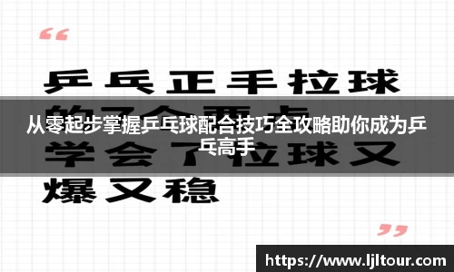 从零起步掌握乒乓球配合技巧全攻略助你成为乒乓高手